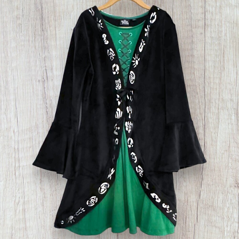 DISNEY Target Hocus Pocus Sanderson Sister Black Green Dress Halloween 10/12